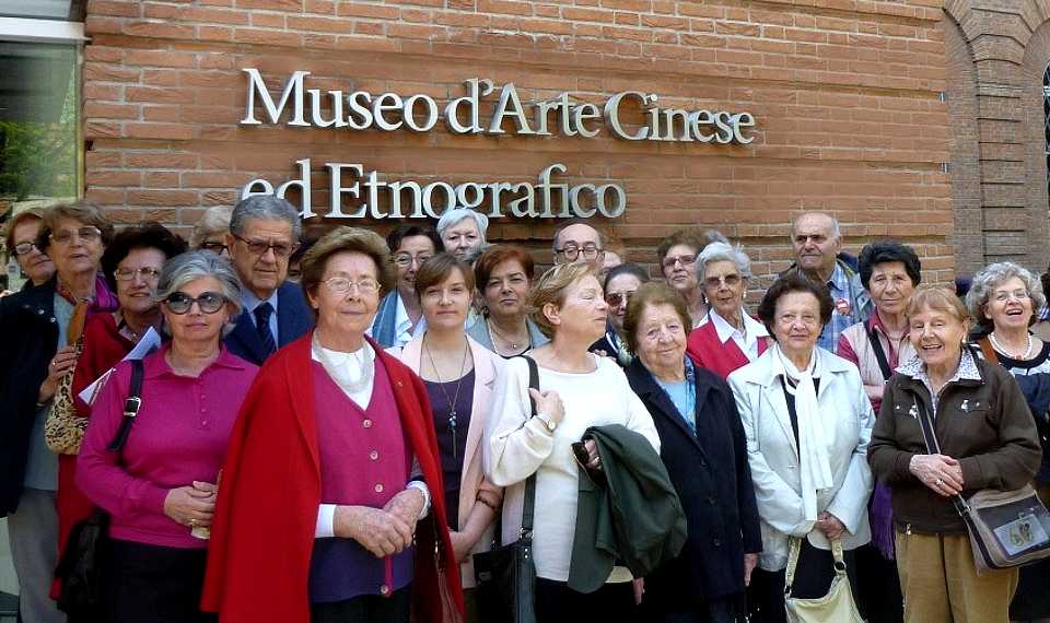 I fedelissimi del gruppo GAMS, che ogni anno fanno sosta al museo