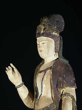Bodhisattva in legno