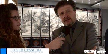 Claudio Franchini, Direttore Area Associativa di Ascom, intervistato davanti al Grande Paravento Cinese