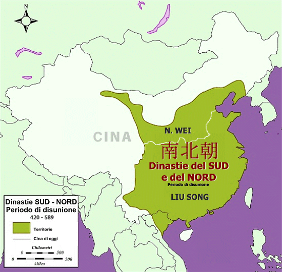 Dinastie del Sud e Nord 420-589