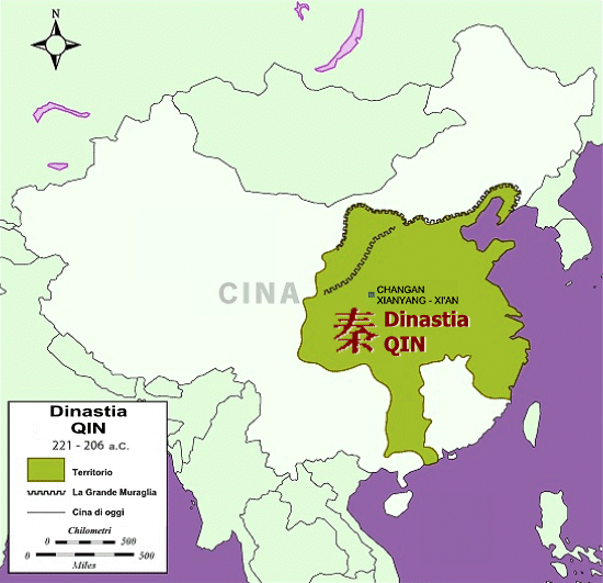Dinastia Qin 221-206 a.C.