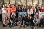 FOTO DI GRUPPO - Questa volta, gli studenti dell'ITIS San Secondo davanti al Paravento Cinese