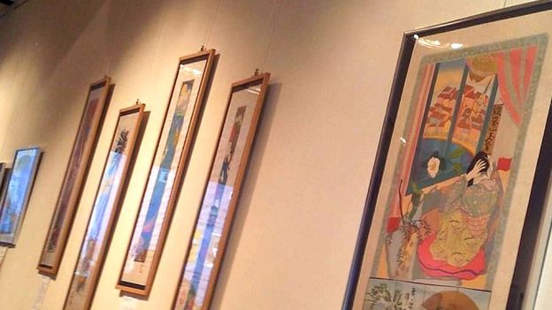 Esposizione quadri della mostra Ligustro